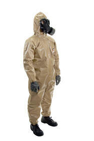 MIRA Safety HAZ-SUIT CBRN Hazmat Suit in size 2X/3X large comes in Tan